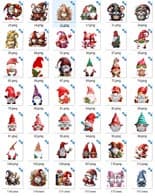Clipart de Gnomos Navideños: Pack de Ilustraciones